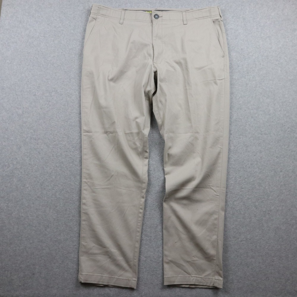 Lee Pants Mens 40x32 Performance Extreme Comfort Relaxed Fit Chino Stretch Beige